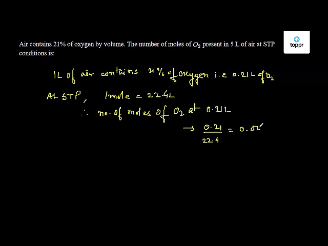 Air Contains 21 Chemistry Questions