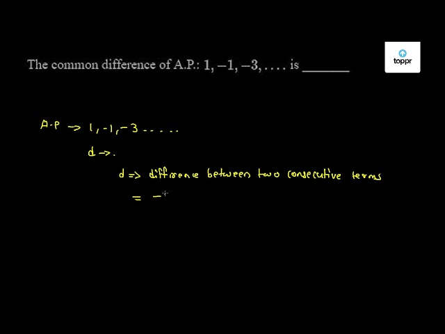 What is the common difference of 1 3 5?