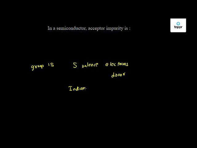 in-a-semiconductor-acceptor-impurity-is