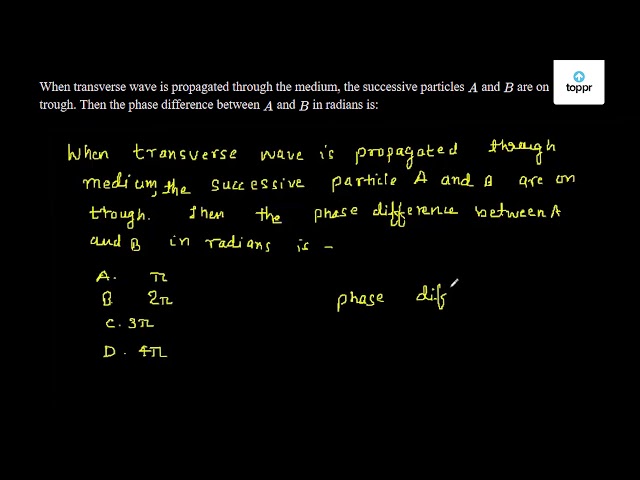 when-transverse-wave-is-propagated-through-the-medium-the-successive