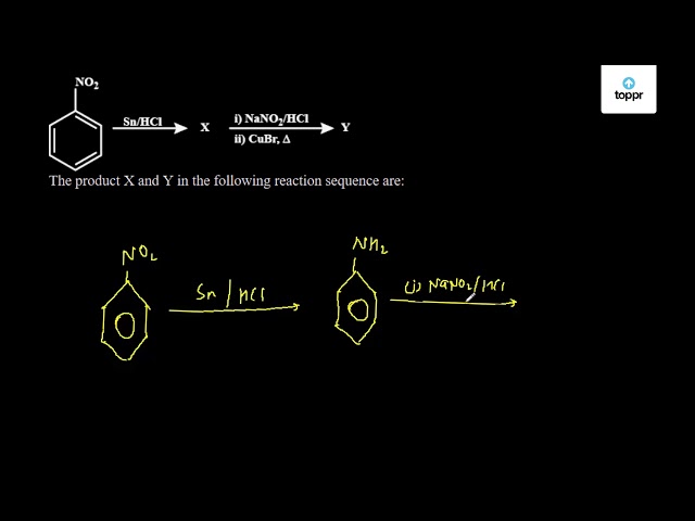 the-product-x-and-y-in-the-following-reaction-sequence-are