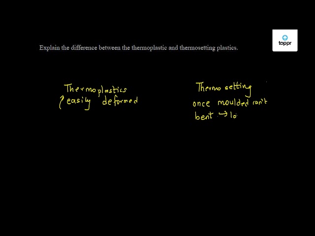 What Is the Difference Between Thermoplastic and Thermosetting