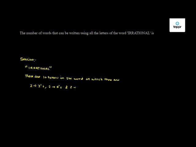 the-number-of-words-that-can-be-written-using-all-the-letters-of-the