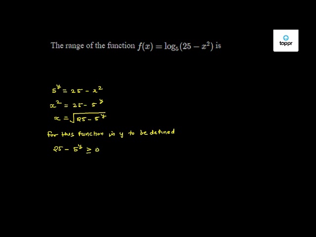 the-range-of-the-function-f-x-log5-25-x-2-is