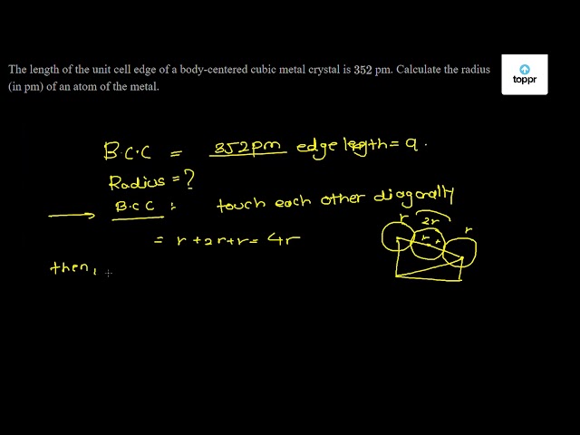 solved-a-metal-crystallizes-with-a-face-centered-cubic-lattice-the