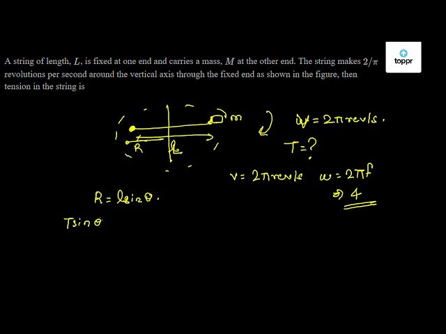 A small bob tied at one end of a thin string of length 1m is describing a  vertical circle so that the maximum and minimum tension in the string are  in the