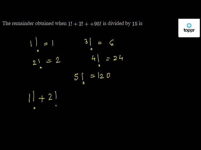 the-remainder-obtained-when-1-2-95-is-divided-by-15-is