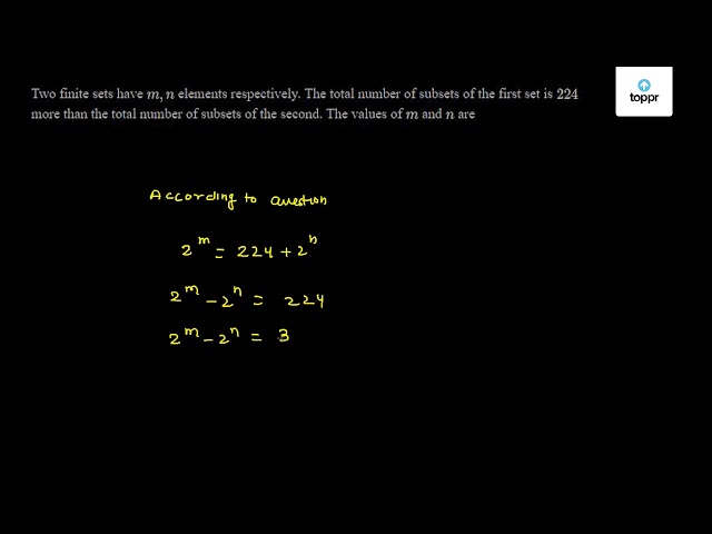 two-finite-sets-have-m-n-elements-respectively-the-total-number-of