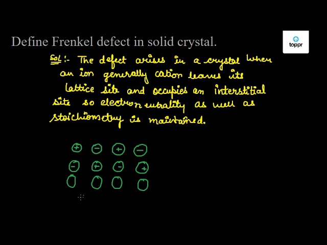 define-frenkel-defect-in-solid-crystal