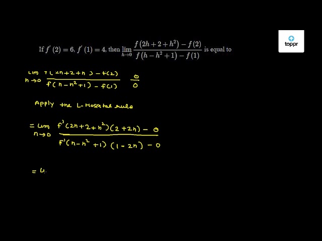 if-f-2-6-f-1-4-then-limit-h-0-f-2h-2-h-2-f-2