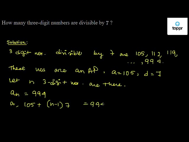 how-many-three-digit-numbers-are-divisible-by-7