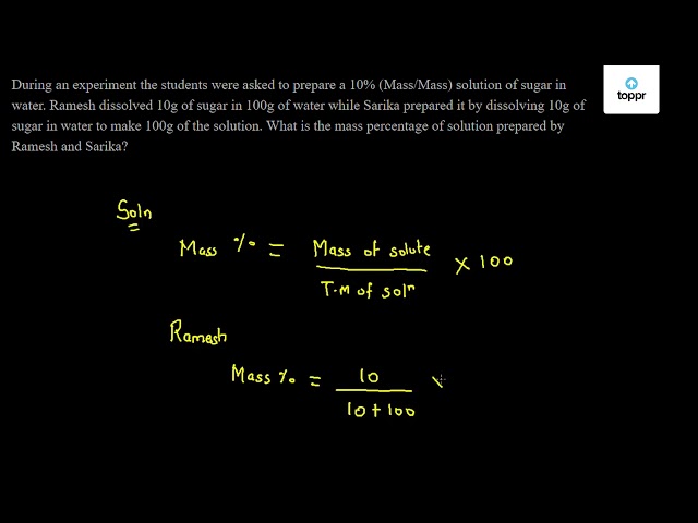 During An Experiment The Students Were Asked Toppr Com