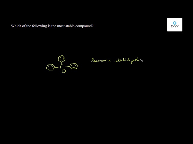 which-of-the-following-is-the-most-stable-compound