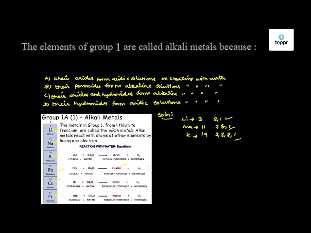 group 1 elements