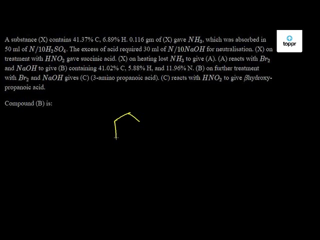 Compound (B) Is: | Chemistry Questions